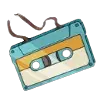 Symbole de cassette audio